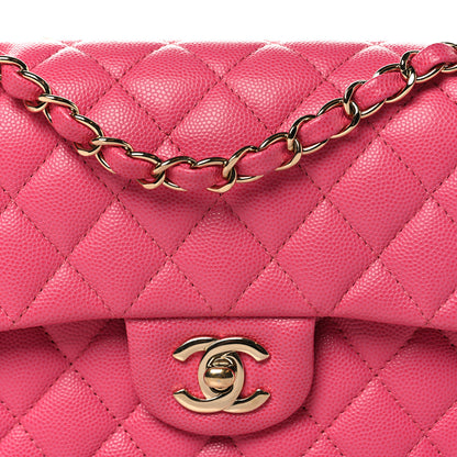 Chanel Caviar Quilted Small Double Flap Pink 8 of 11