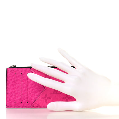 Louis Vuitton Taigarama Coin Card Holder Fuchsia 2 of 8