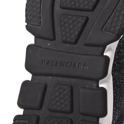 Balenciaga Knit Metal Womens Speed Sneakers 38 Black Gold 7 of 8