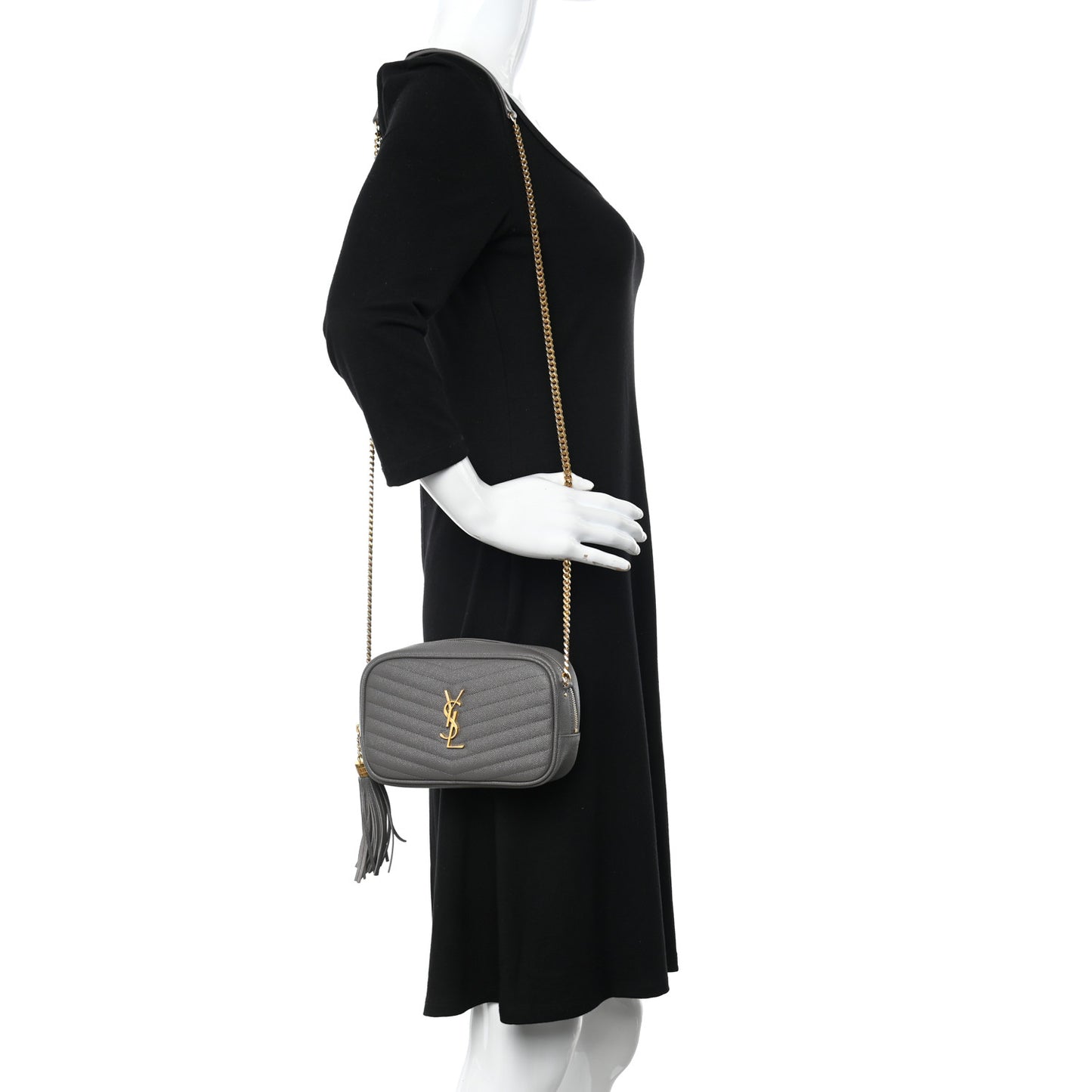 Grain De Poudre Matelasse Monogram Mini Lou Camera Bag Fog