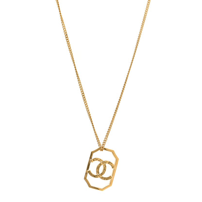 Chanel Metal CC Chain Pendant Necklace Gold 1 of 7