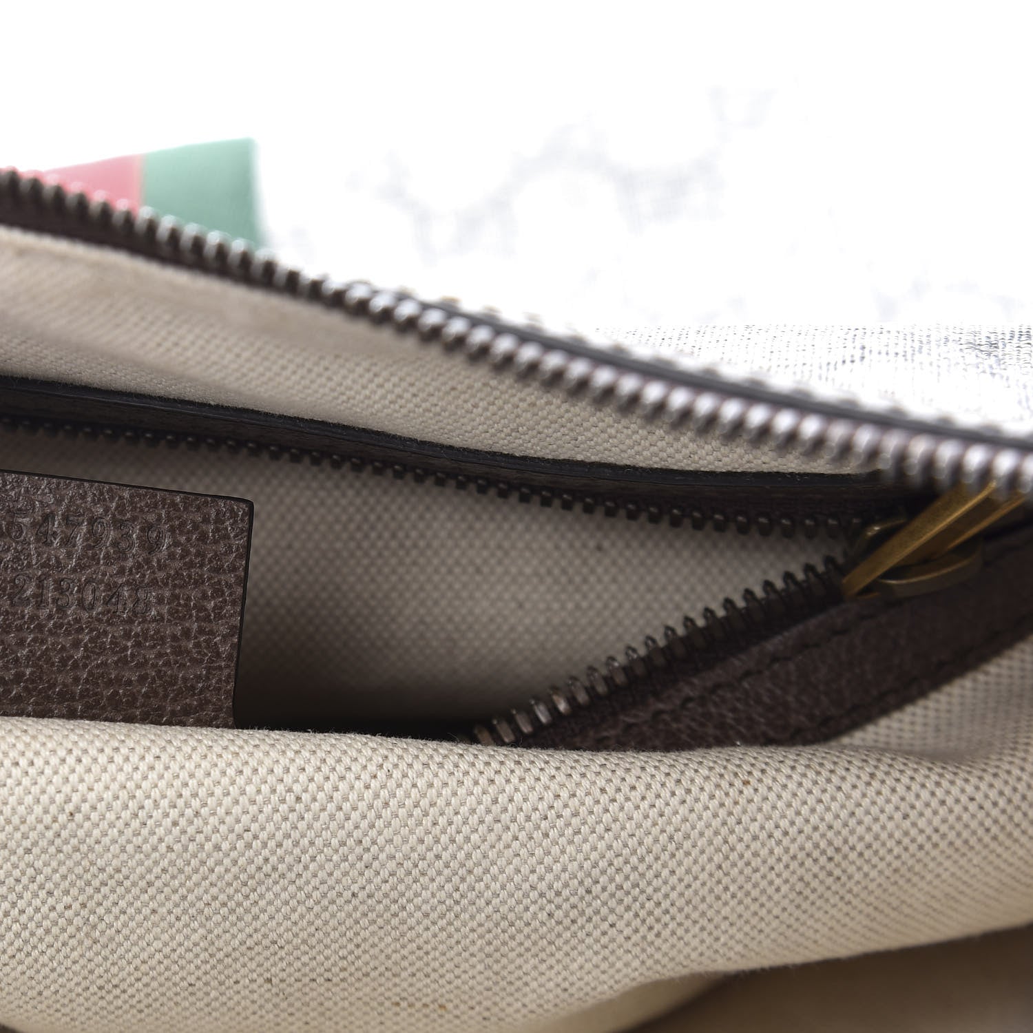 Gucci GG Supreme Monogram Web Ophidia Half Moon Hobo Brown 9 of 11