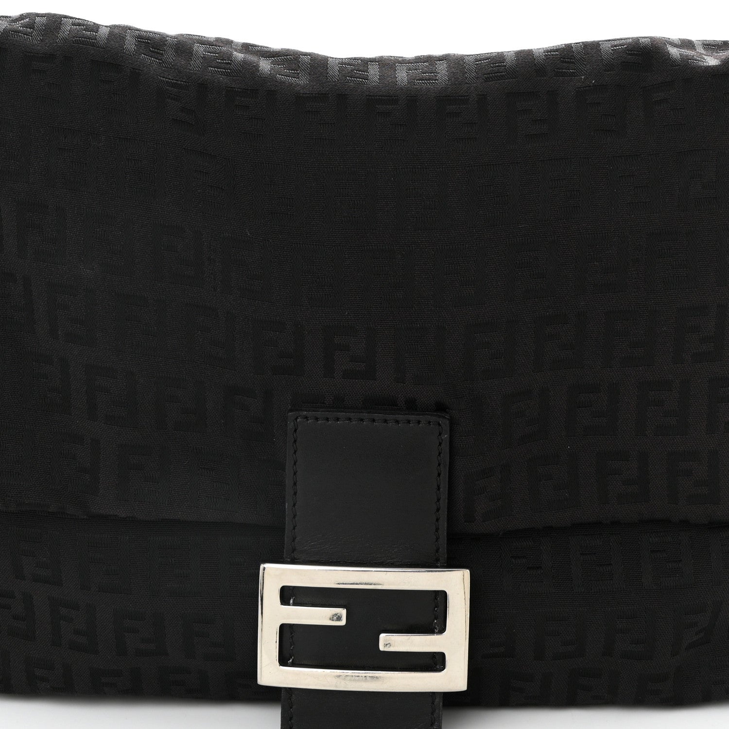 Fendi Zucchino Mama Baguette Black 8 of 10