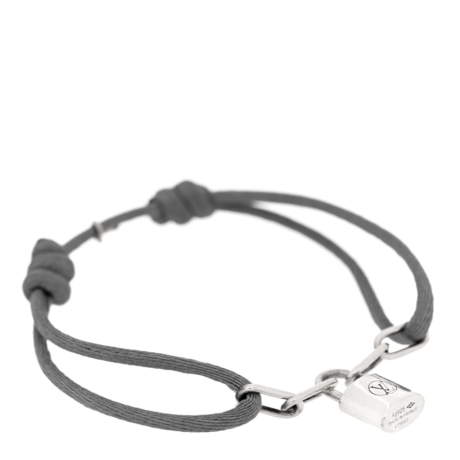 Louis Vuitton X UNICEF Sterling Silver Lockit Bracelet Light Green 1 of 4