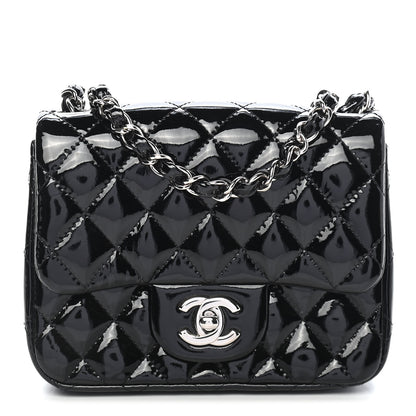 Chanel Patent Calfskin Quilted Mini Square Flap Black 1 of 9