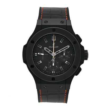 Hublot Ceramic Alligator 44mm Big Bang Limited Edition "Veuve Clicquot" Automatic Watch Black 301.C1.1140.LR.VCP21 1 of 5