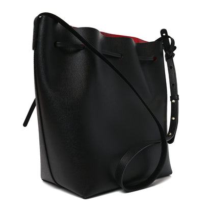 Mansur Gavriel Saffiano Bucket Bag Black Flamma 4 of 11