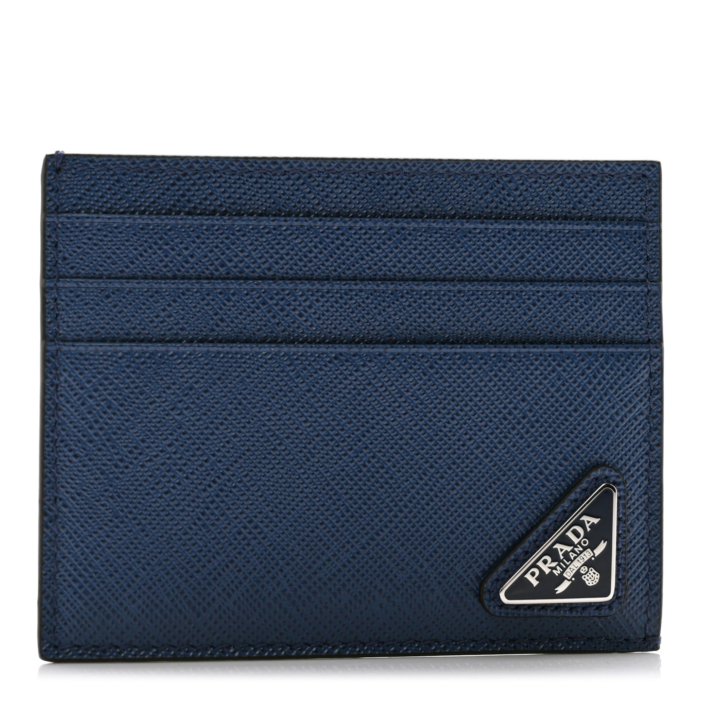 Saffiano Card Case Blue