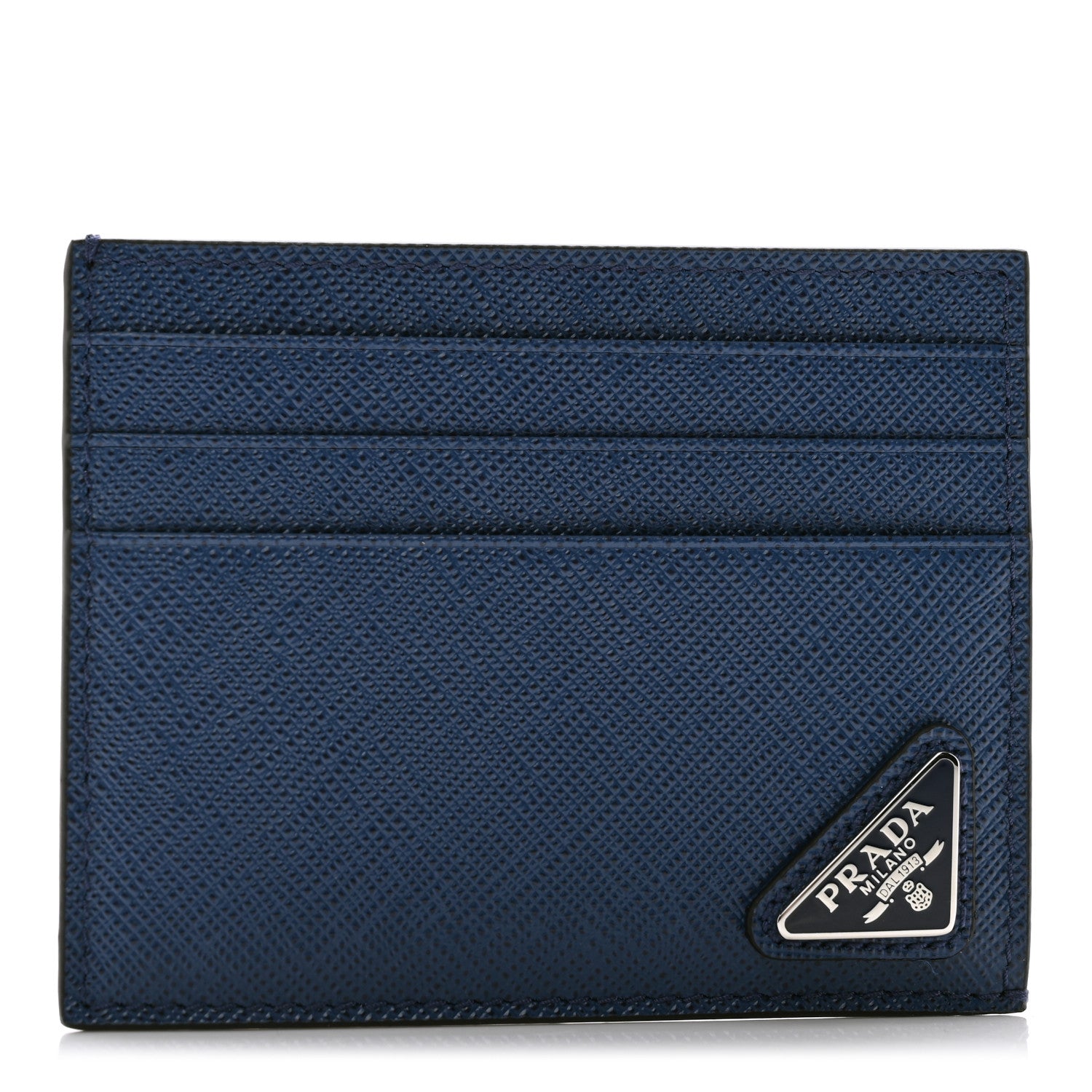 Prada Saffiano Card Case Blue 1 of 7