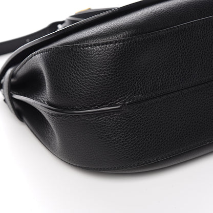 Mulberry Small Classic Grain Calfskin Amberley Satchel Black 10 of 13