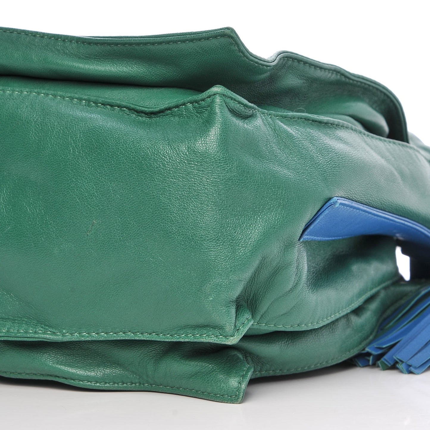Calfskin Flamenco Shoulder Bag Green