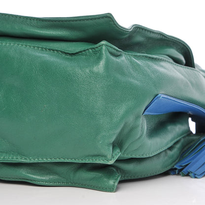 Loewe Calfskin Flamenco Shoulder Bag Green 12 of 14