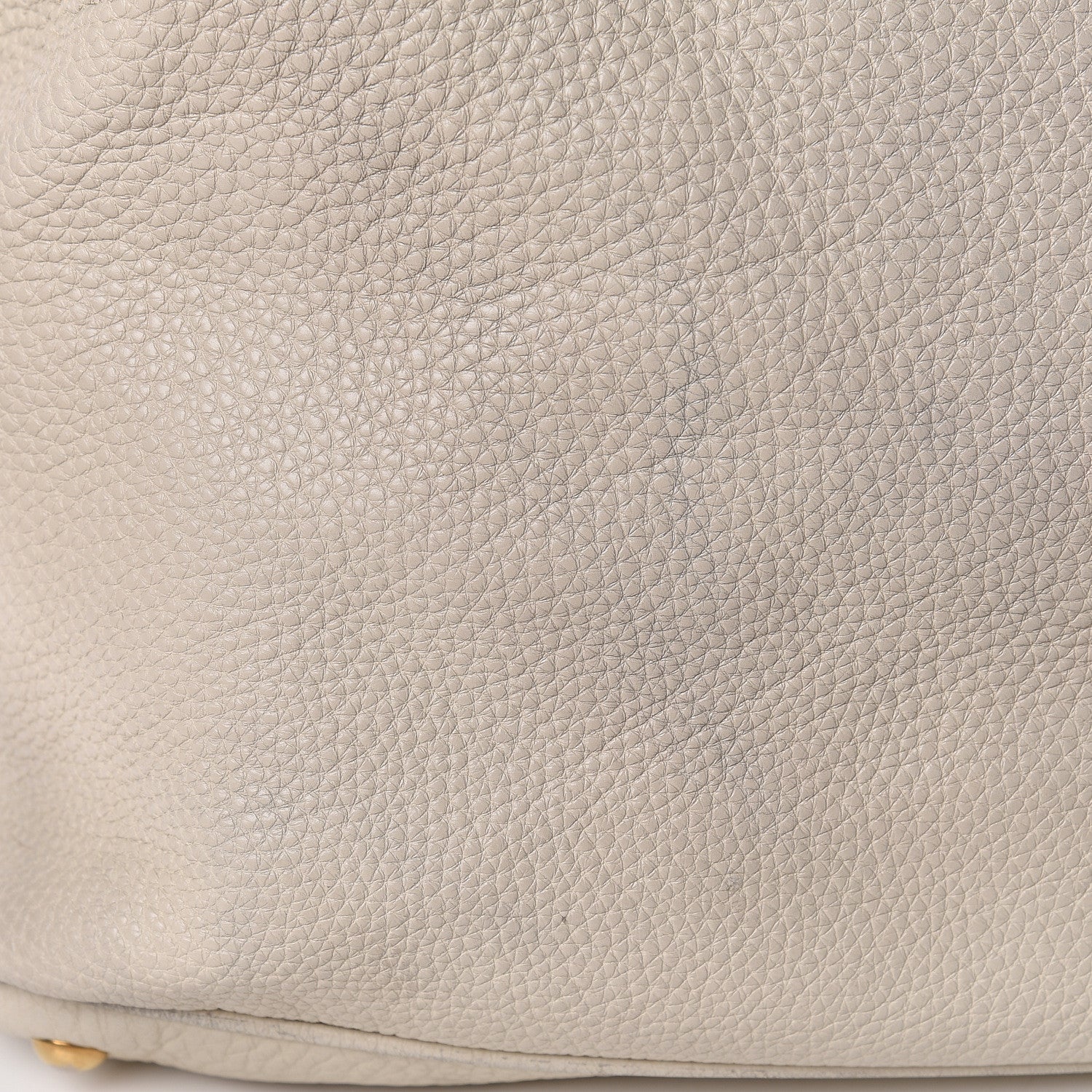 Gucci Pebbled Calfskin Twill Medium Top Handle Satchel White 20 of 25