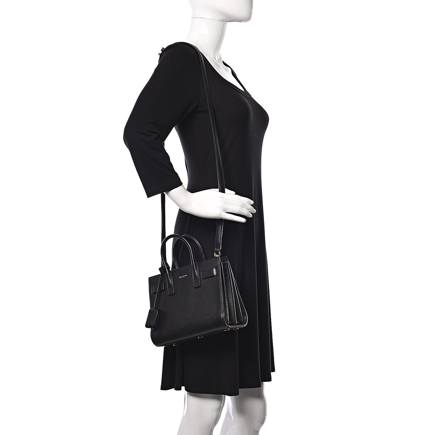 Calfskin Nano Sac de Jour Black