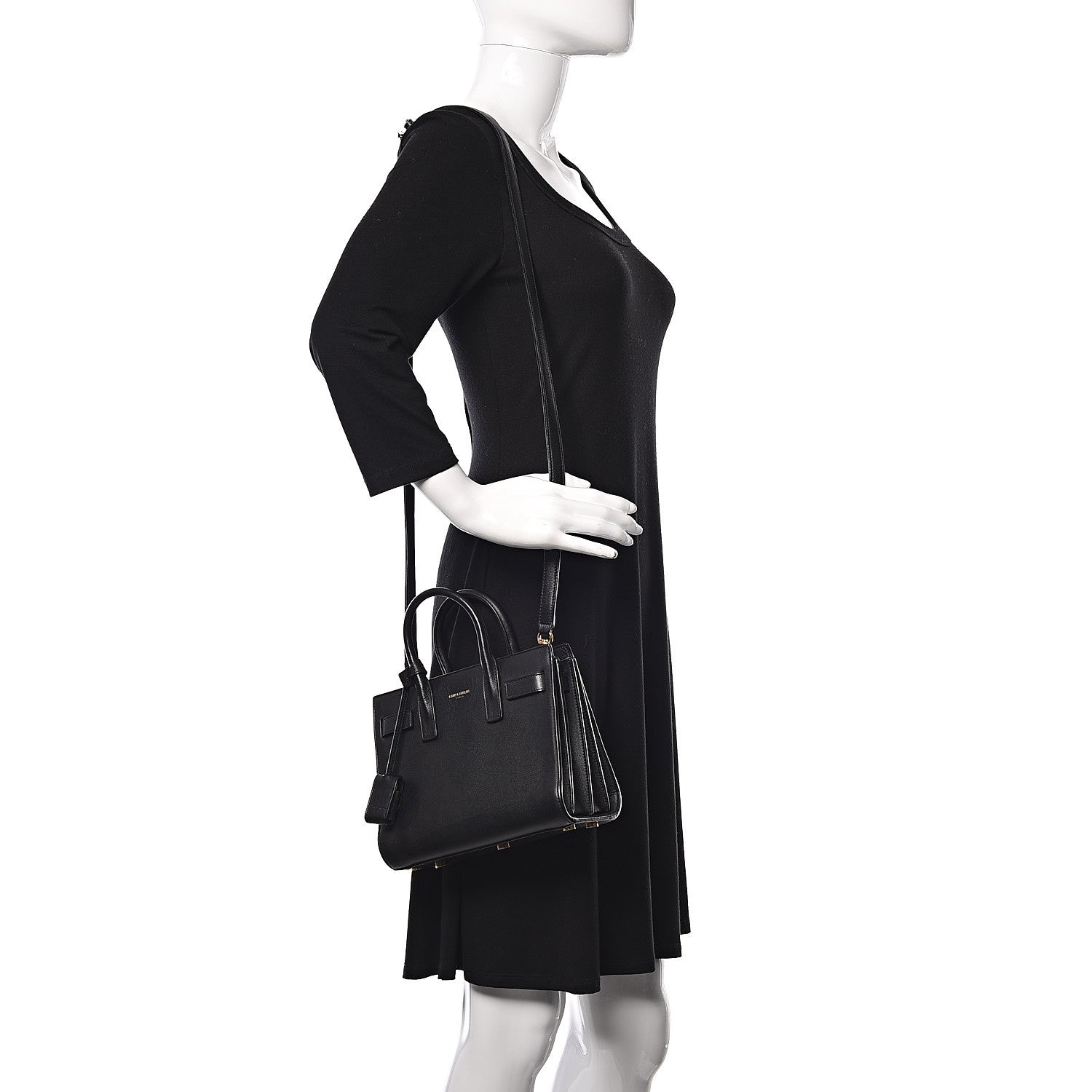 Saint Laurent Calfskin Nano Sac de Jour Black 2 of 13