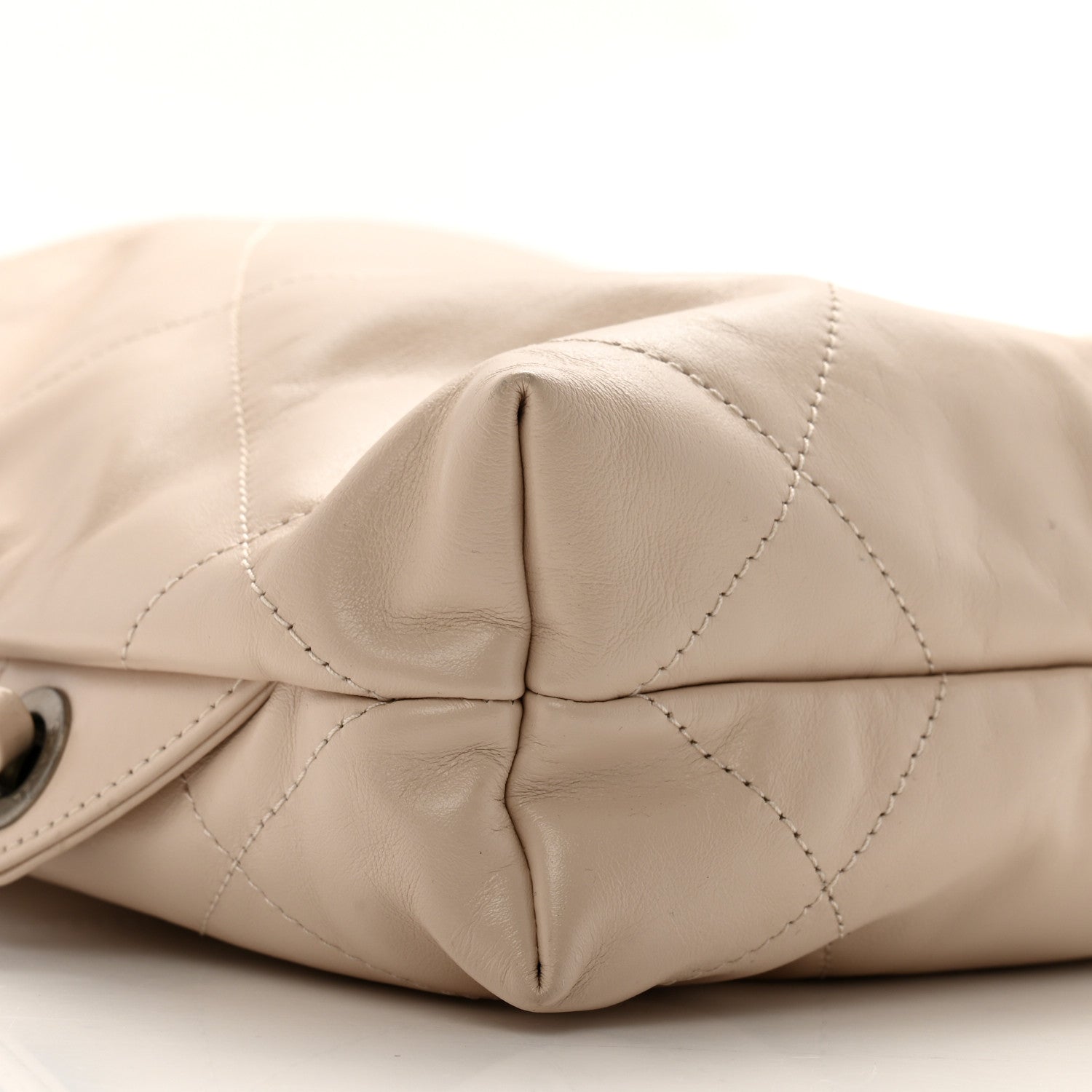 Chanel Shiny Calfskin Quilted Chanel 22 Backpack Beige 9 of 13