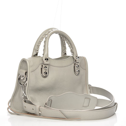 Balenciaga Chevre Silver Metallic Edge Hardware Classic Hardware Mini City Gris Glace 3 of 7