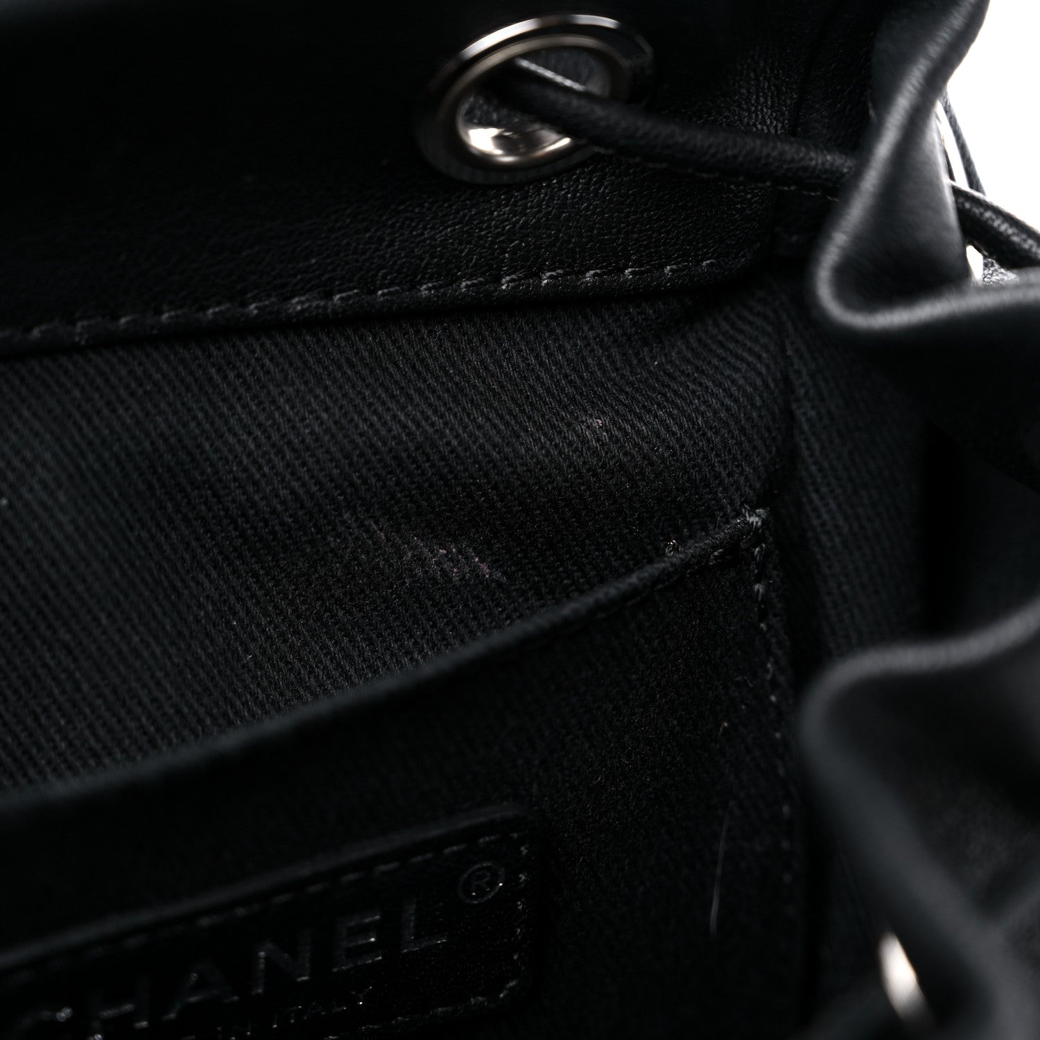 Chanel Lambskin Quilted Metallic Bubble Backpack Black 11 of 12