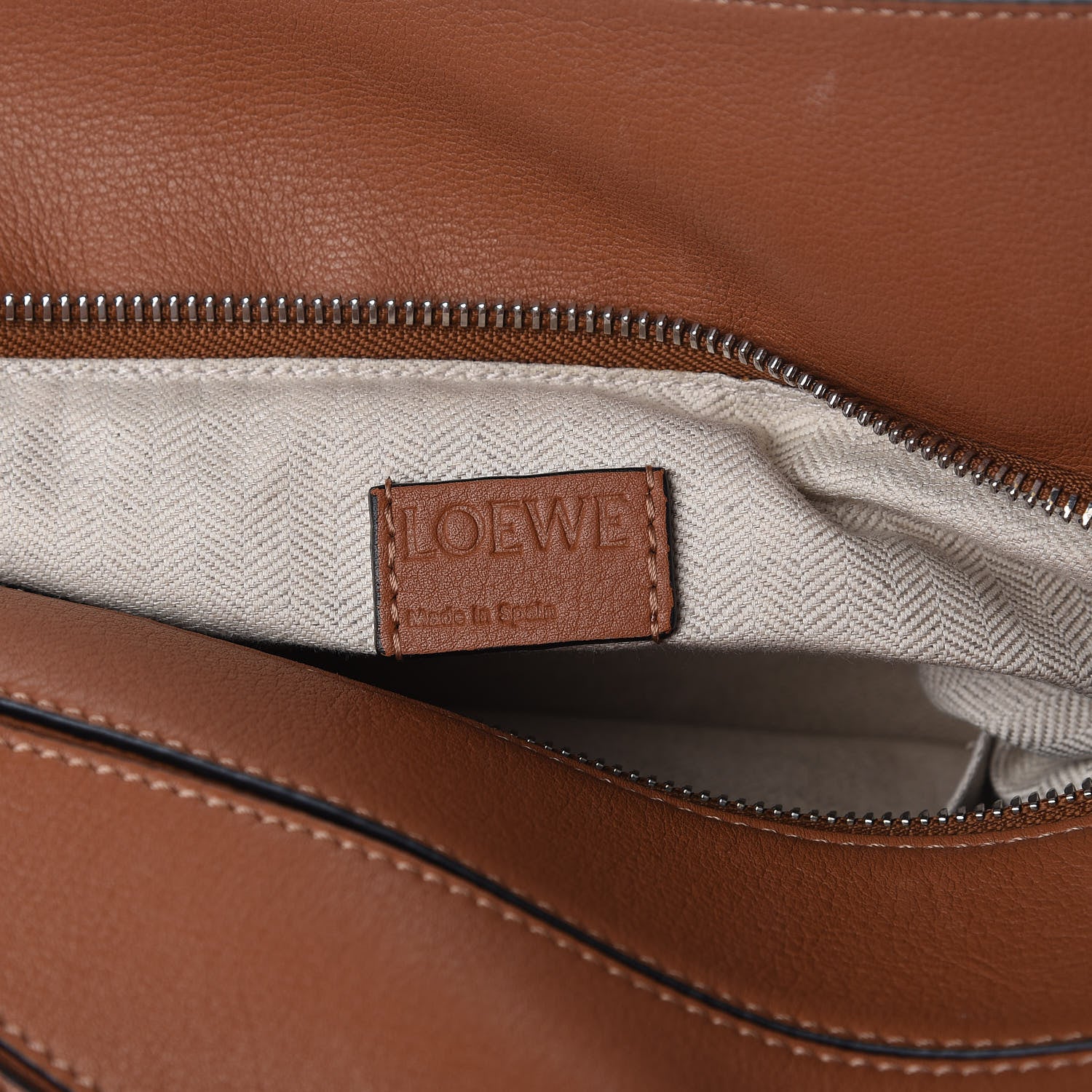 Loewe Calfskin Medium Puzzle Bag Tan 6 of 11