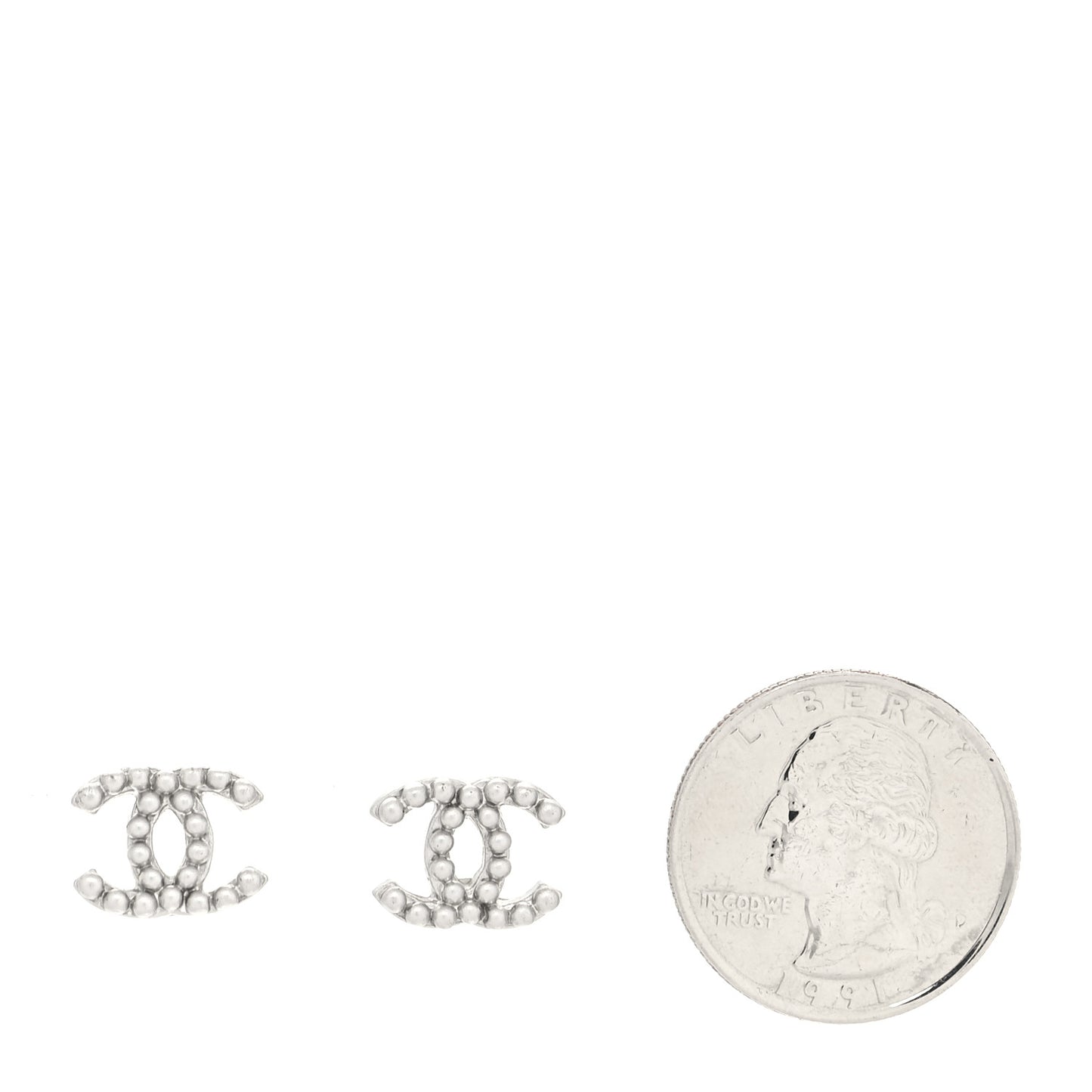 CC Earrings Silver