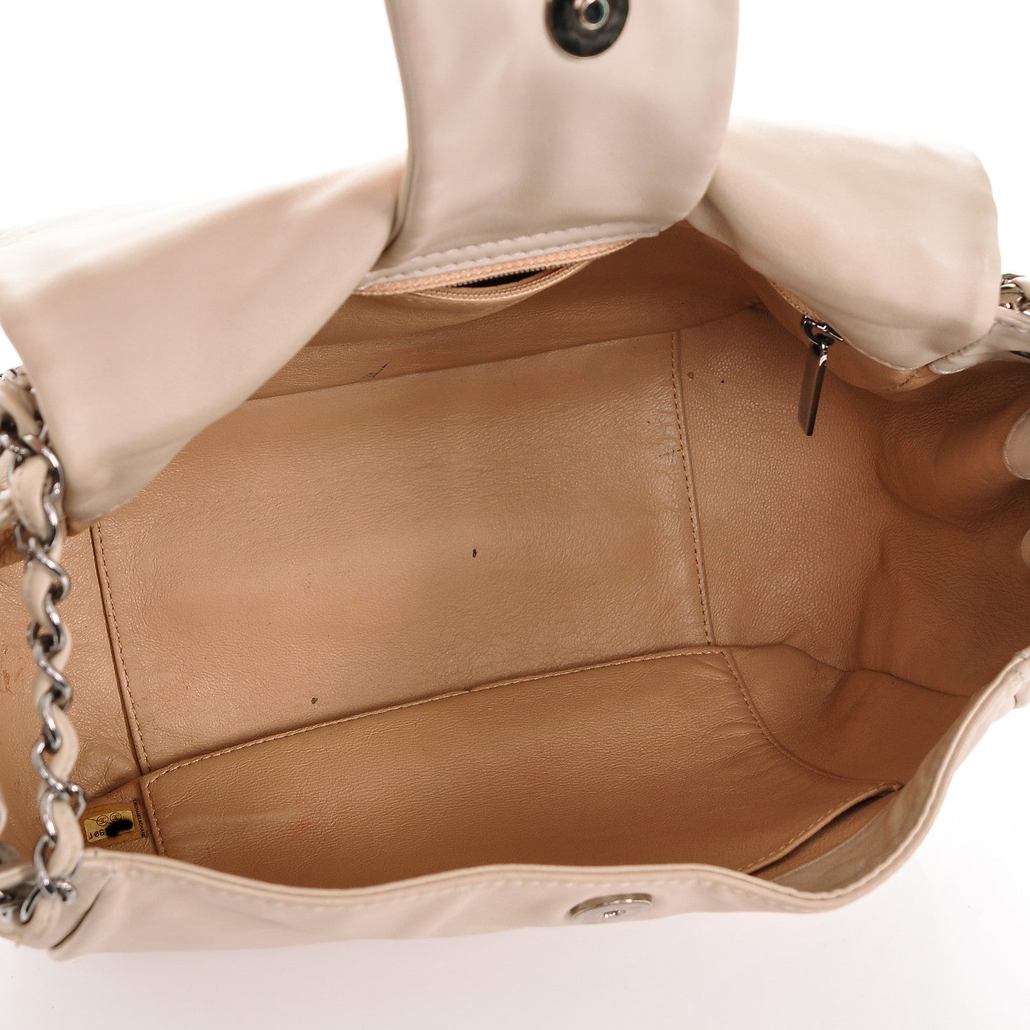 Chanel Smooth Calfskin Luxe Ligne Small Flap Bag Light Beige 5 of 9