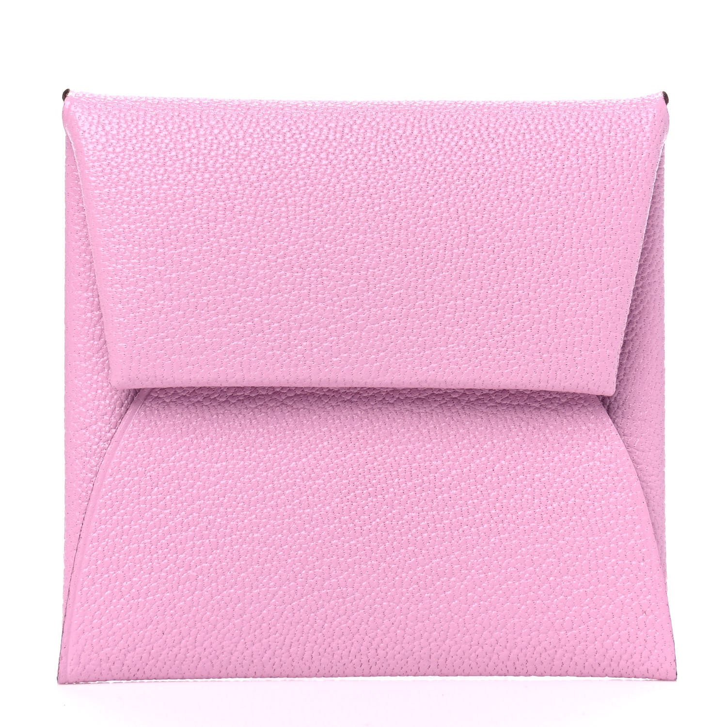 Hermes Chevre Mysore Bastia Coin Purse Mauve Sylvestre 1 of 4