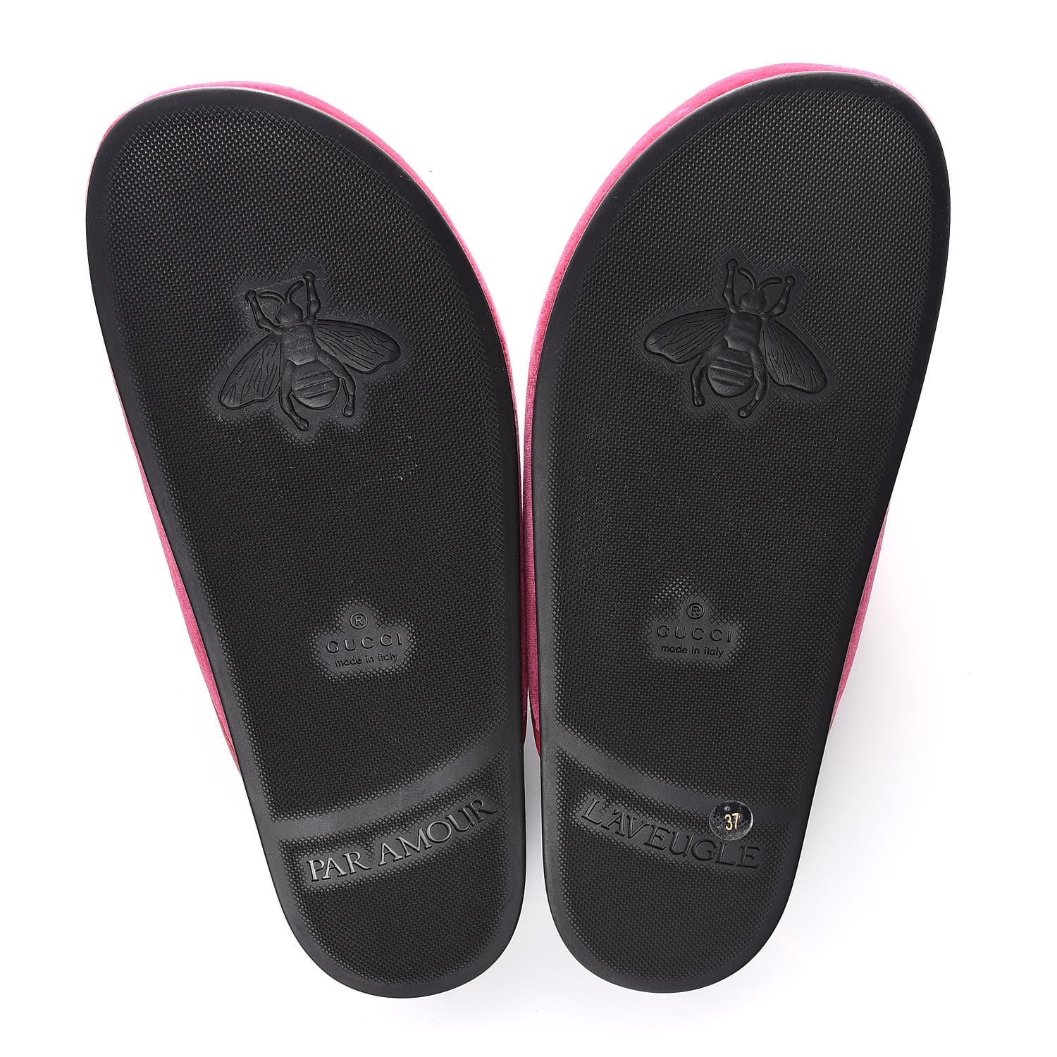 Gucci Softy Velvet Malaga Kid Womens Horsebit River Slippers 37 Light Raspberry Rose 9 of 10