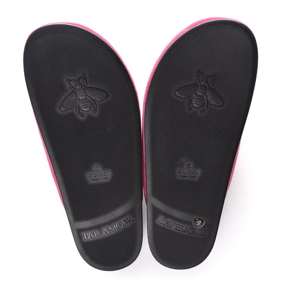 Gucci Softy Velvet Malaga Kid Womens Horsebit River Slippers 37 Light Raspberry Rose 9 of 10