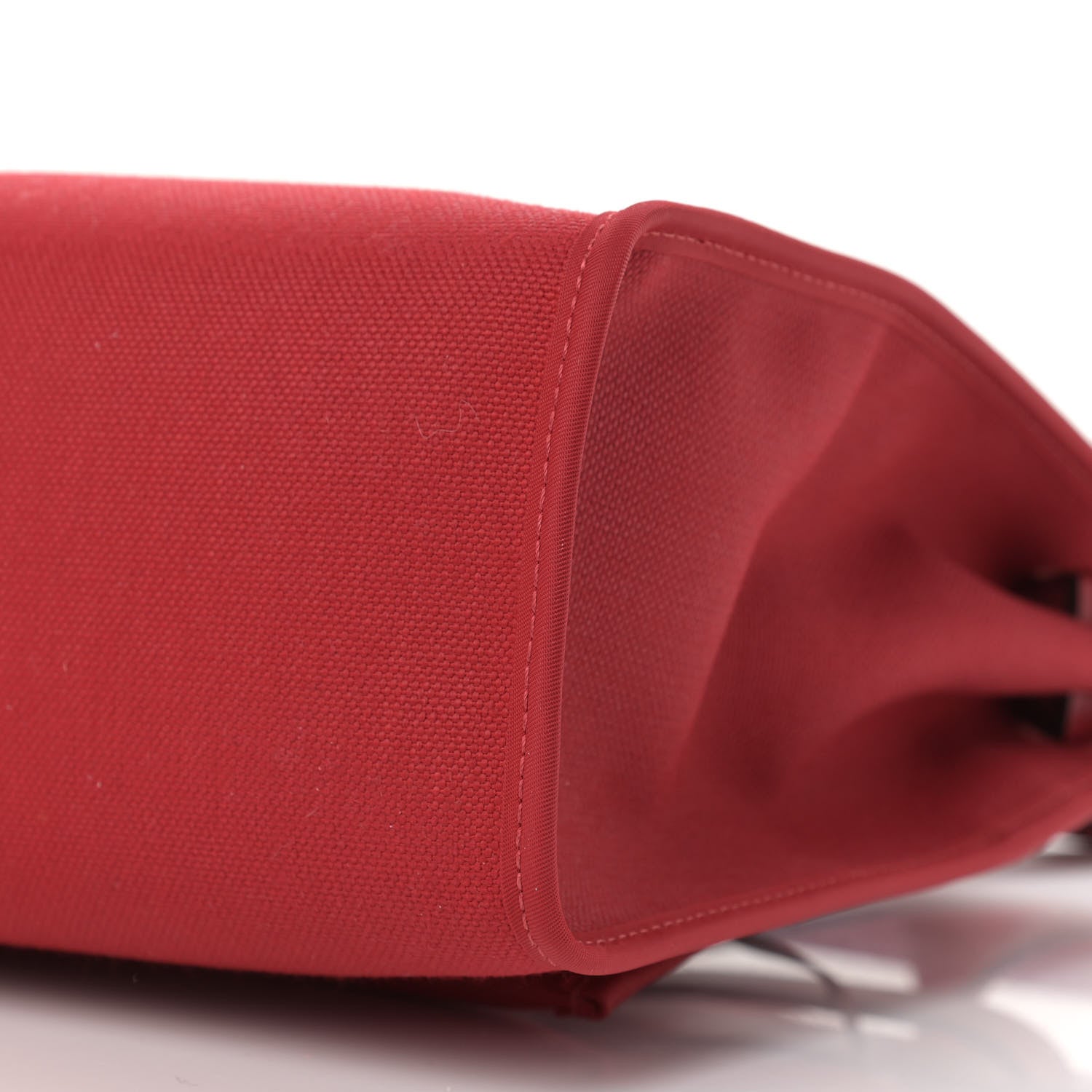 Hermes Vache Hunter Toile Herbag Zip 31 PM Rouge Grenat 10 of 11