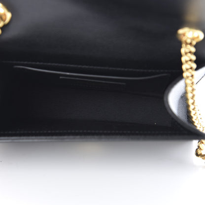Saint Laurent Grain De Poudre Small Monogram Kate Satchel Black 5 of 10