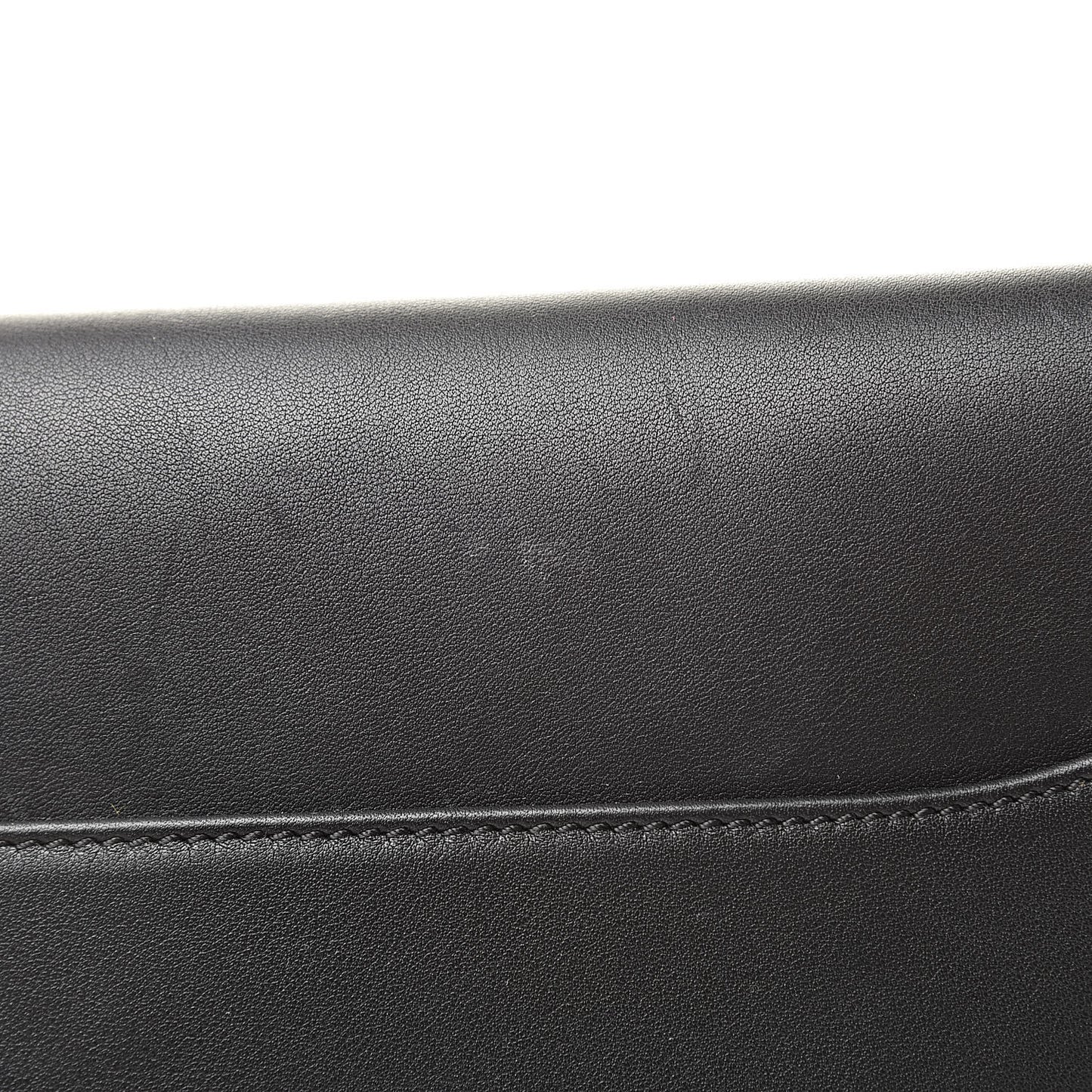 Smooth Calfskin Medium Antigona Studded Envelope Clutch Black