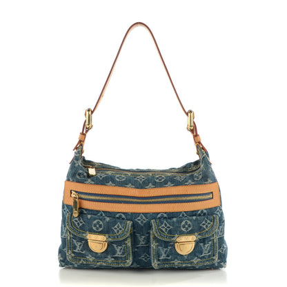 Louis Vuitton Monogram Denim Baggy PM Blue 1 of 7