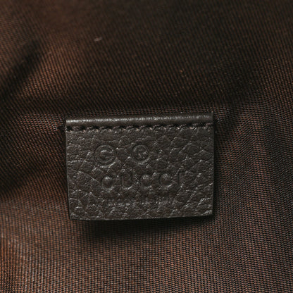 Gucci Monogram Dollar Calfskin Waist Pouch Beige Ebony Testa di Moro Marrone Scuro 7 of 10