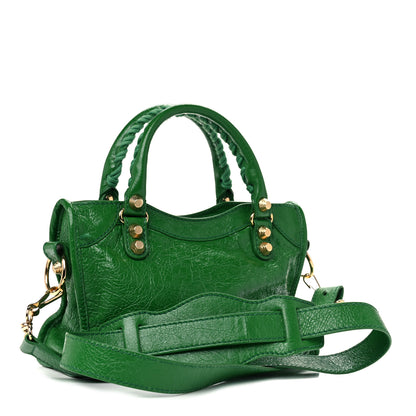 Balenciaga Agneau Giant 12 Gold Hardware Mini City Vert Trefle 3 of 14