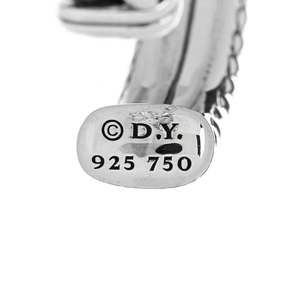 David Yurman Sterling Silver 18K Yellow Gold Cable Loop Bracelet 3 of 3