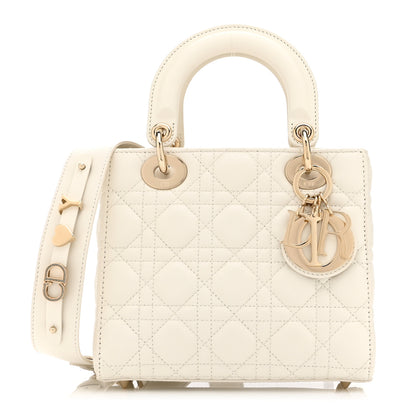 Christian Dior Lambskin Cannage Small My ABCDior Lady Dior White 1 of 10