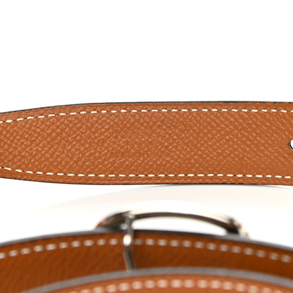 Hermes Epsom Swift 24mm Mors Belt 90 36 Gold Black 3 of 5