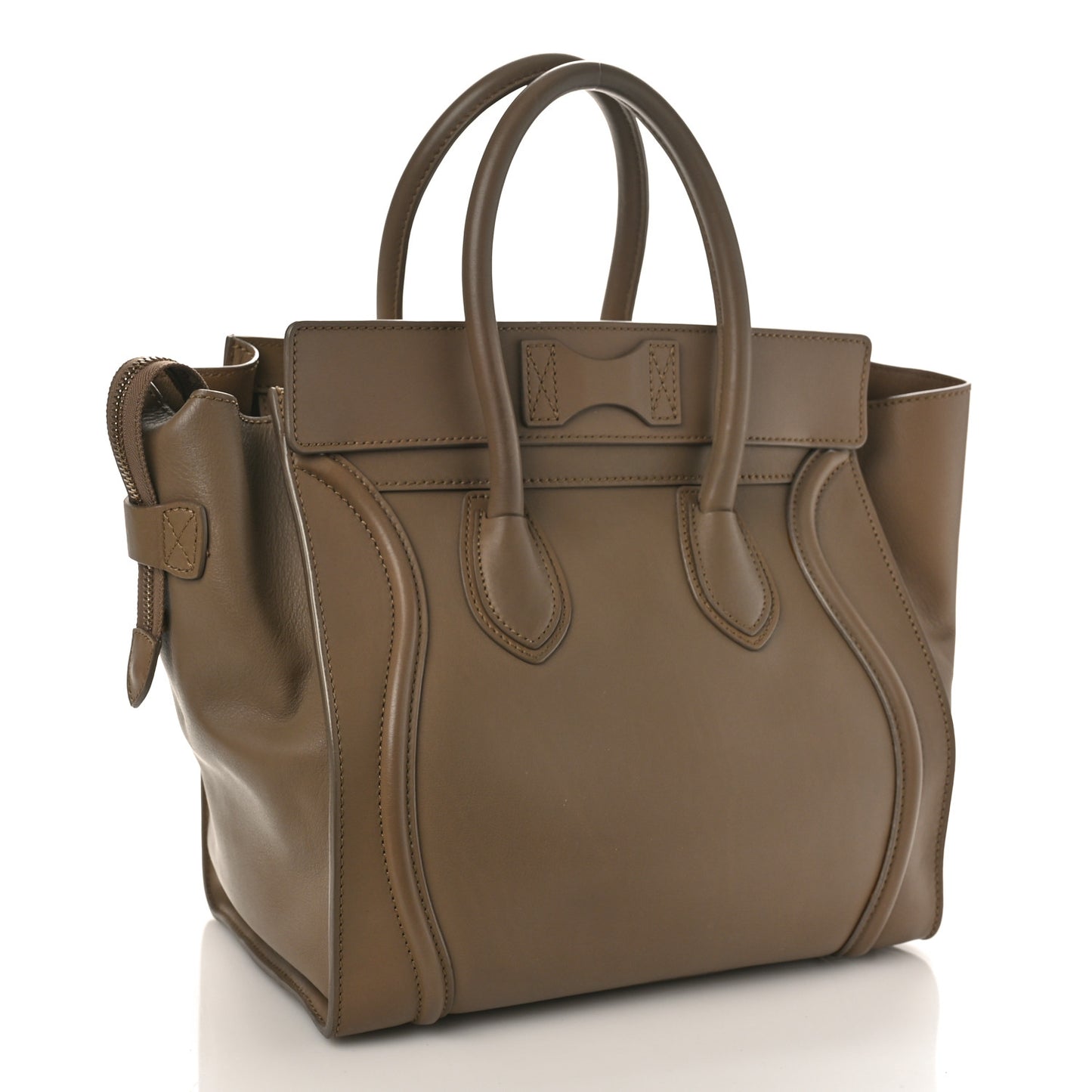 Smooth Calfskin Mini Luggage Camel