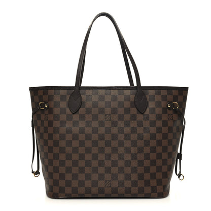 Louis Vuitton Damier Ebene Neo Neverfull MM Rose Ballerine 1 of 15