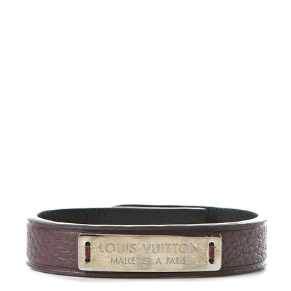 Louis Vuitton Taurillon Press it Bracelet 19 Bordeaux 1 of 7