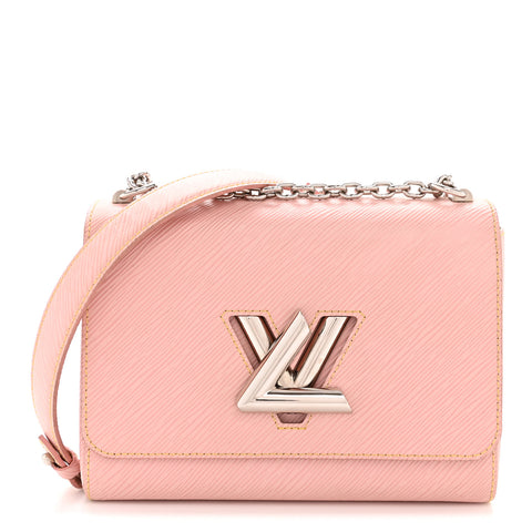 Epi Twist Shoulder Bag MM Rose Ballerine