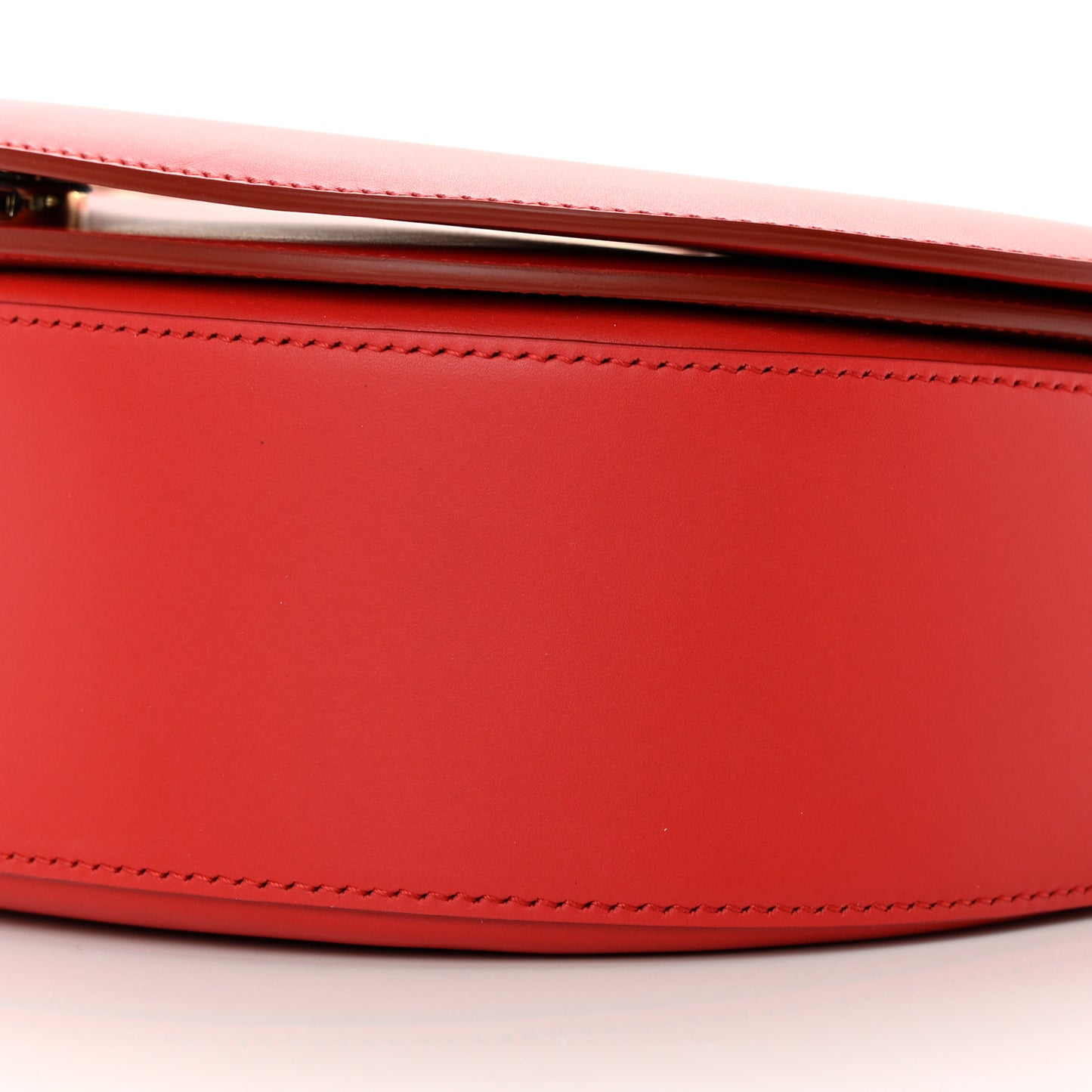 Calfskin Large Vela Flap Bag Flame Red
