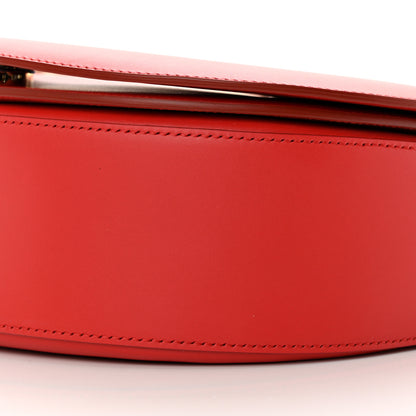 Salvatore Ferragamo Calfskin Large Vela Flap Bag Flame Red 10 of 12