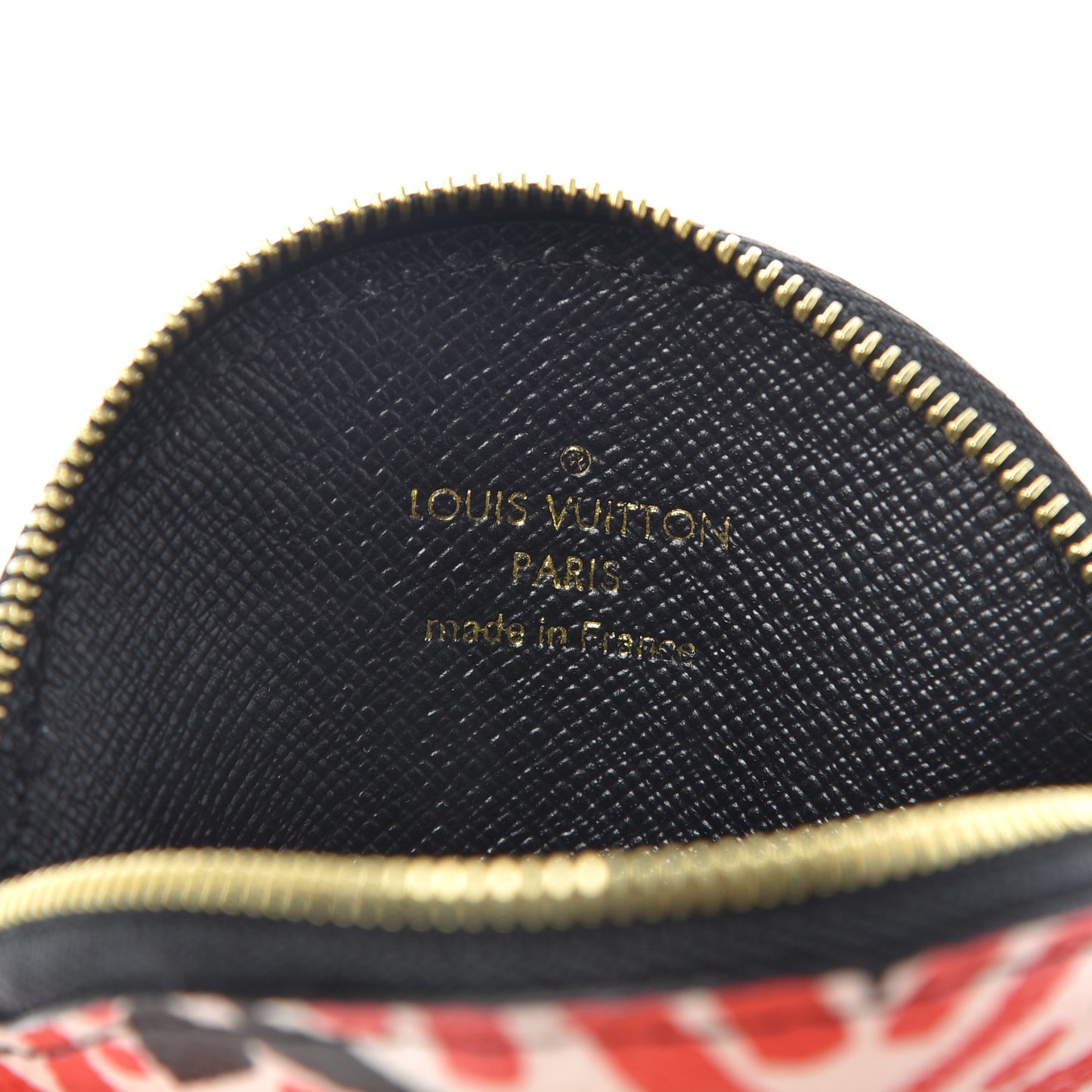 Monogram Giant Crafty Round Coin Purse Creme Rouge