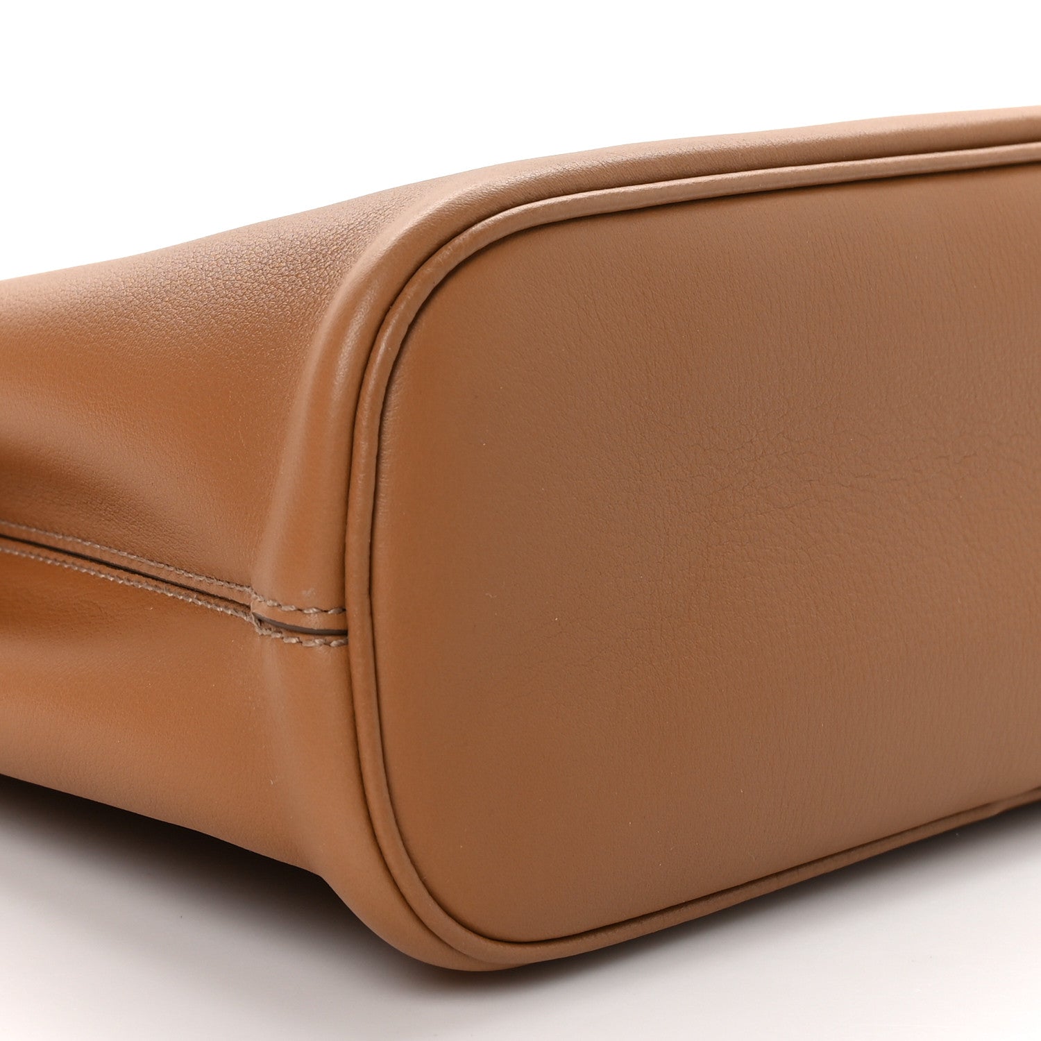 Prada Soft Grained Calfskin Vitello Daino Small Buckle Bag Caramello 9 of 11