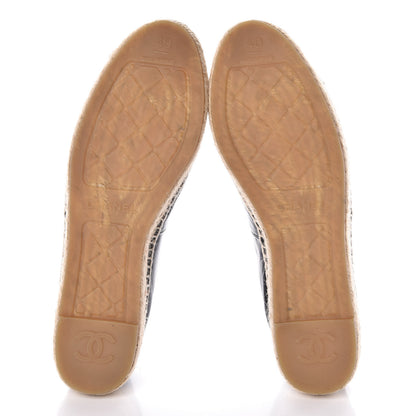 Chanel Lambskin CC Espadrilles 40 Black 5 of 9