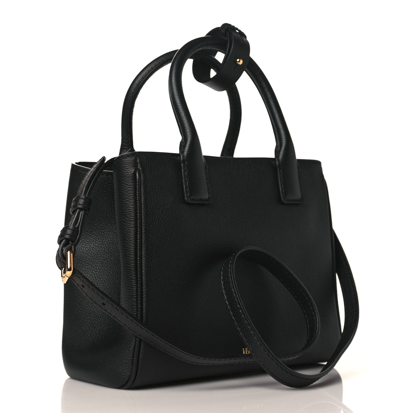 Grained Calfskin Small La Medusa Tote Bag Black