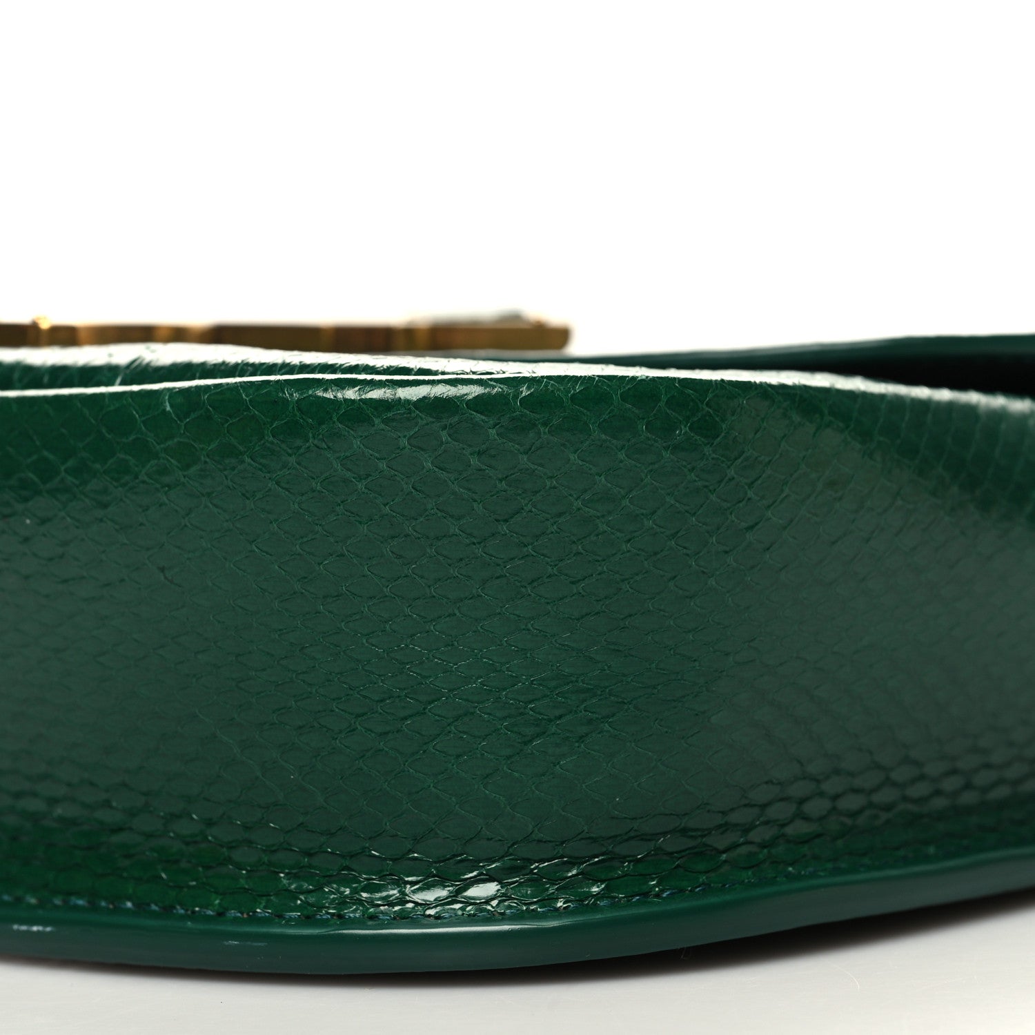Saint Laurent Watersnake Small Kaia Satchel Green 9 of 11