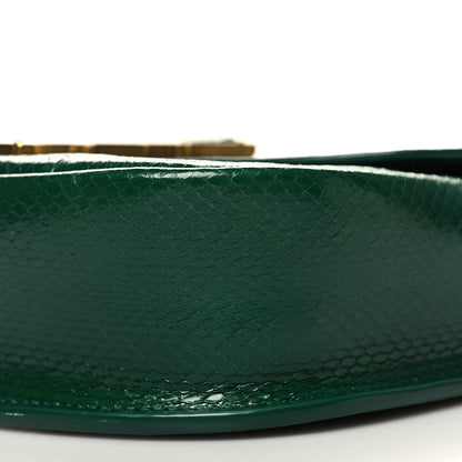 Saint Laurent Watersnake Small Kaia Satchel Green 9 of 11