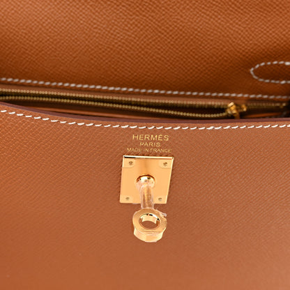 Hermes Epsom Kelly Sellier 25 Gold 6 of 10